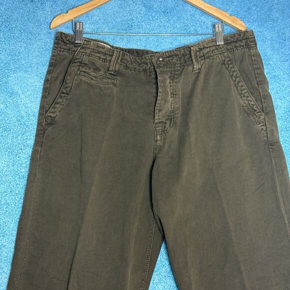 J Brand Men’s Straight Leg Pants Size 36x34 Olive Green Khaki Cotton - Picture 2 of 16